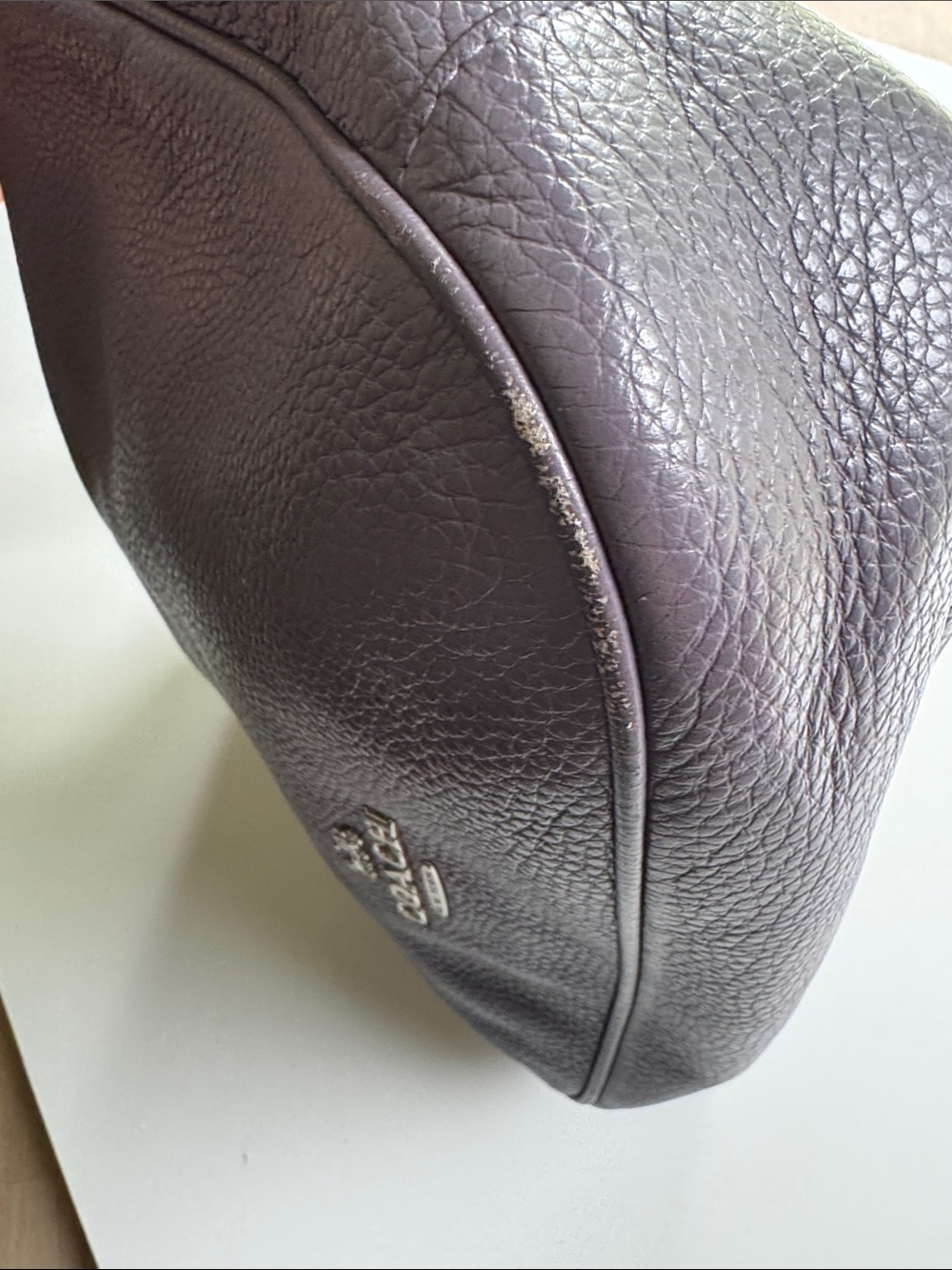 Coach Lavender Purple Leather Ellie File Crossbody Shoulder Bag Silver Hardware - Picture 6 of 15